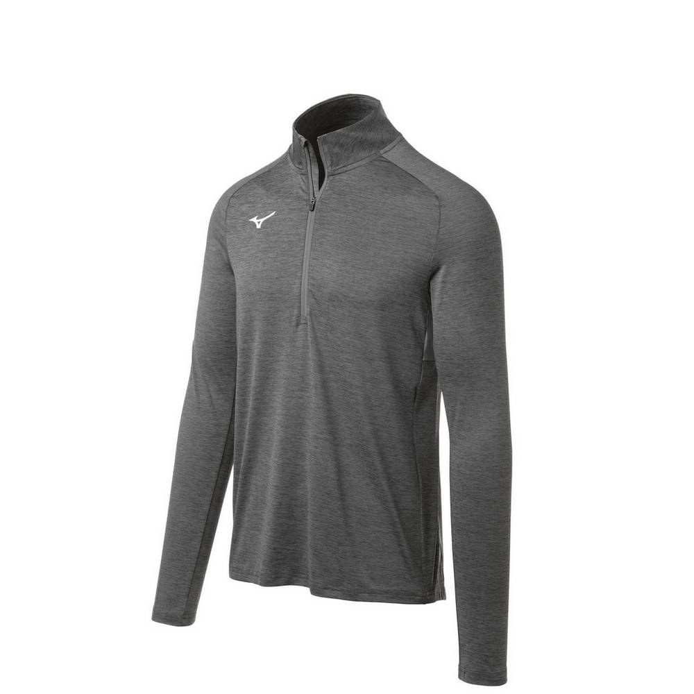 Panske Pulóver Mizuno Alpha 1/2 Zip Siva Vypredaj ZQVE07698